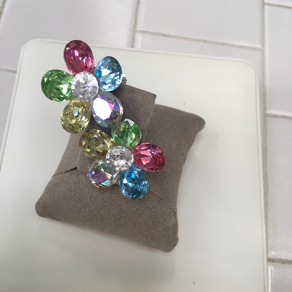 Large size multiple color    Crystal   earrings